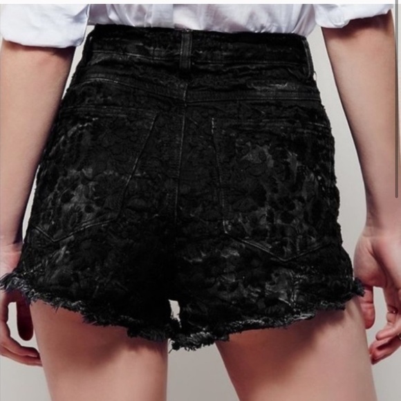 Free People Etienne Fields Embroidered Jean Shorts - Picture 12 of 15